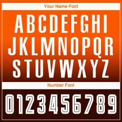 Custom Orange White-Brown Sublimation Long Sleeve Fade Fashion Soccer Uniform Jersey